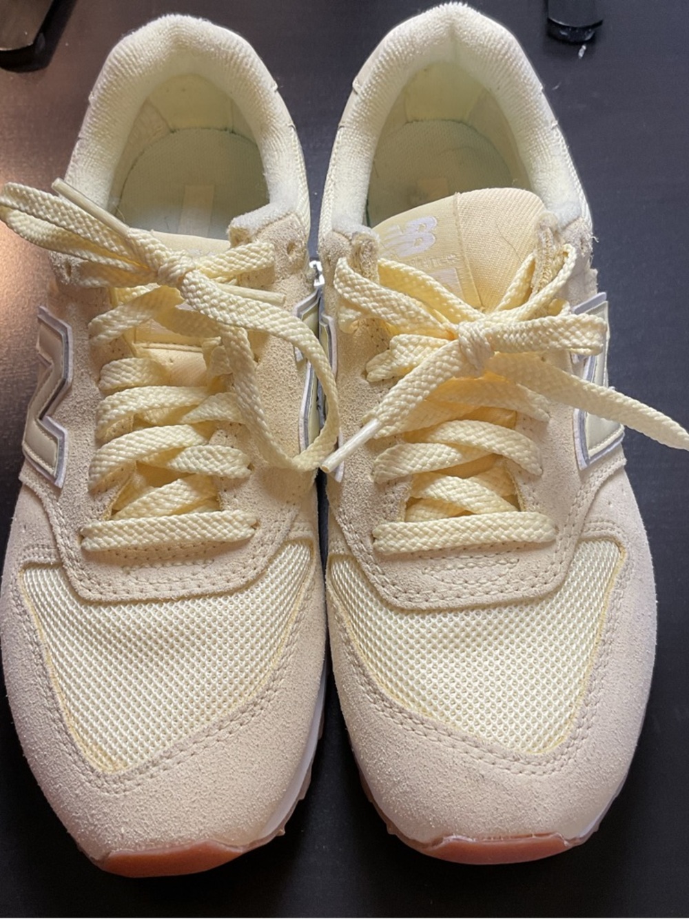 New Balance x J.Crew 996 Tonal Pale Yellow Suede Mesh Sneakers Women’s Size 6